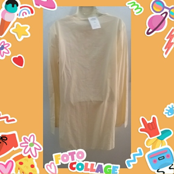 TALBOTS YELLOW 100% COTTON  TUNIC TOP BRAND NEW - Picture 2 of 3